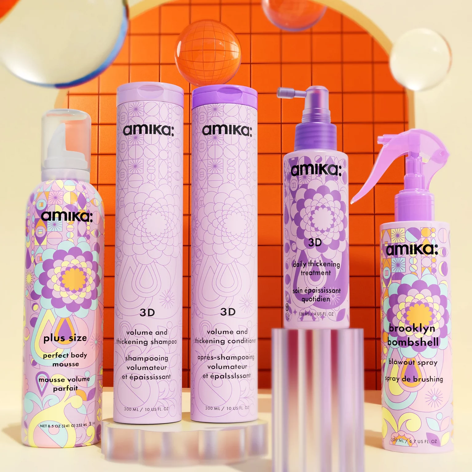 AMIKA 3D Volumizing and Thickening Schampoo