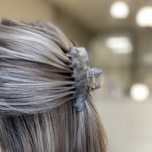 Hårklämma THERESE Grey small